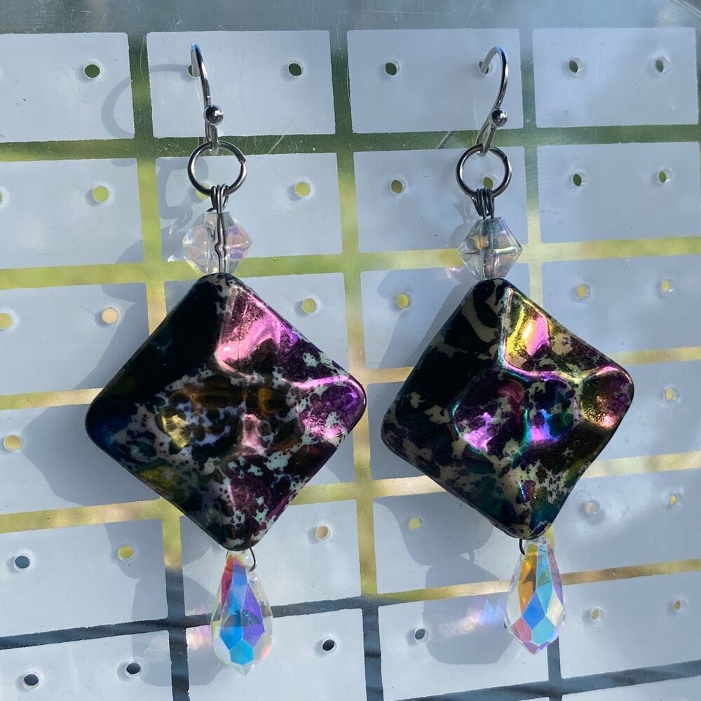 Handmade Trippy Earrings for Festivals, Raves, and Things